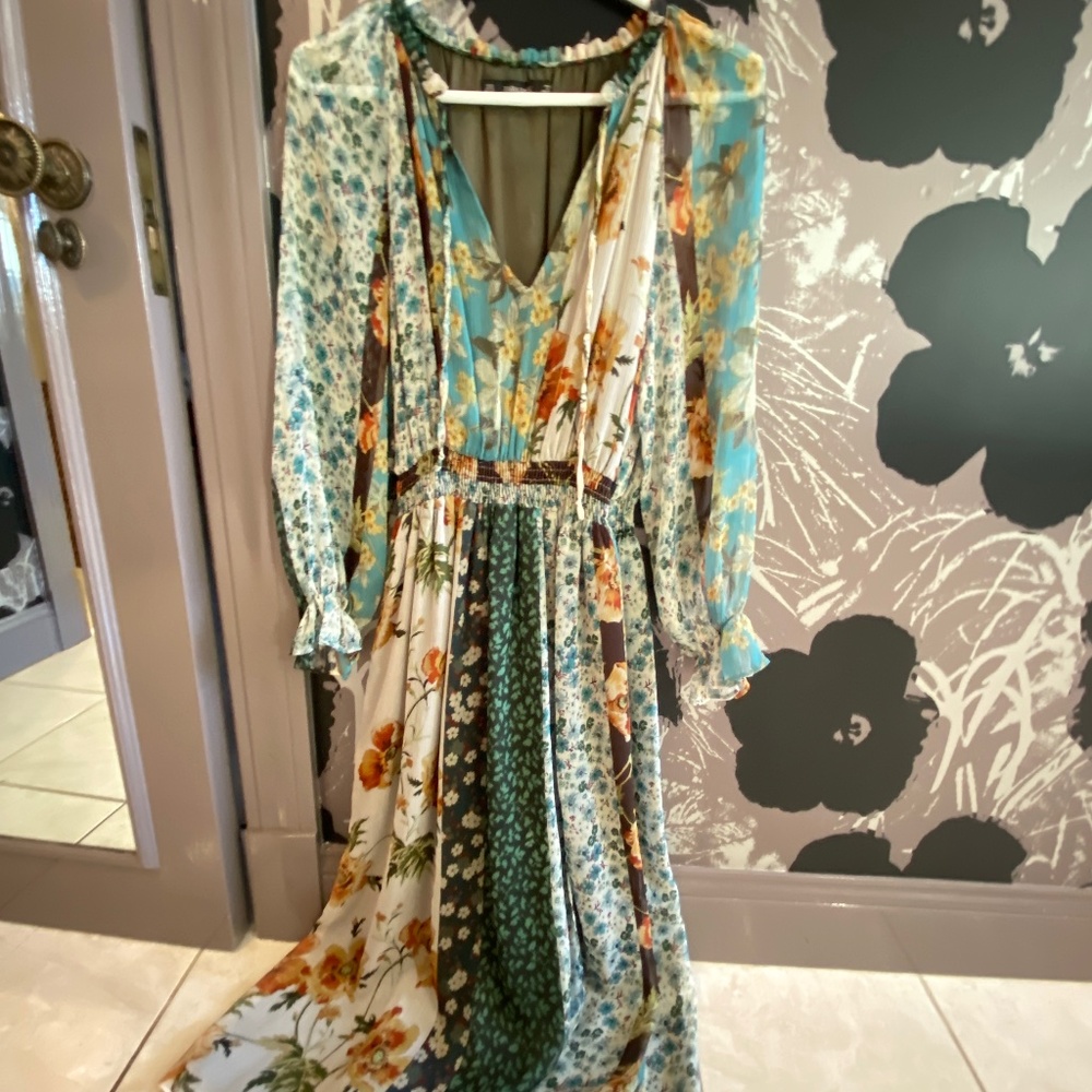 Beautiful Zara Patchwork Floral Dress